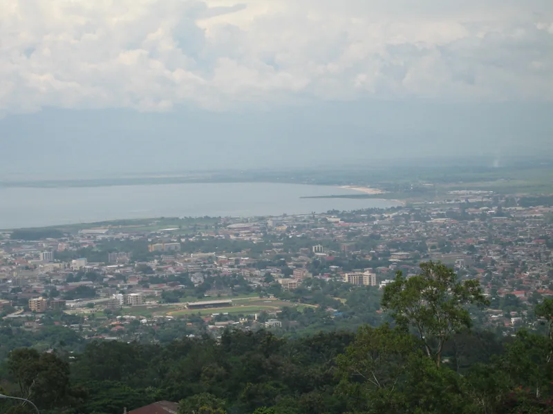 View over Bujumbura and Lake Tanganyika